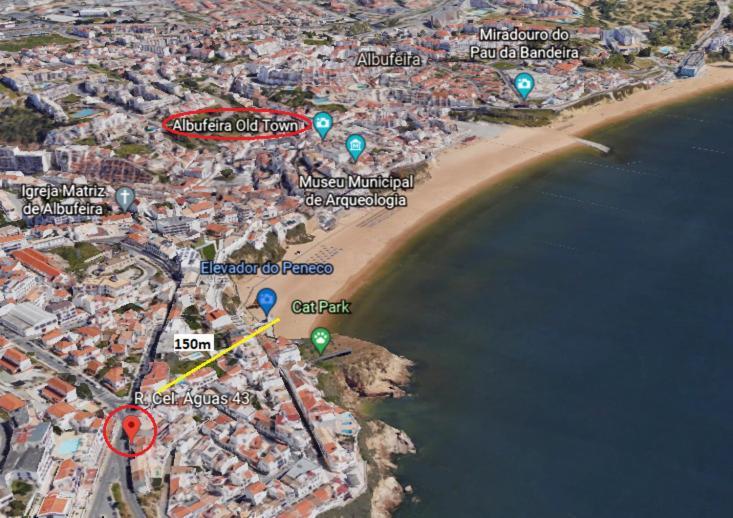 #017 Private Seaview With Ac, 200 Mts Beach Albufeira Exterior foto